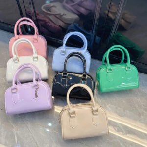 2024 حقيبة جيلي عصرية جديدة وسادة حقيبة بوسطن حقيبة بسيطة عصرية عصرية كتف واحد مائل حقيبة يد متقاطعة حقيبة نسائية